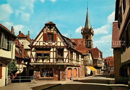 AK / Ansichtskarte Obernai_Bas_Rhin Vue sur la Tour Kappel Altstadt Fachwerkhaeuser Obernai_Bas_Rhin