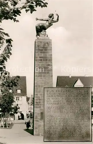 AK / Ansichtskarte Freudenstadt Gedenksaeule Freudenstadt