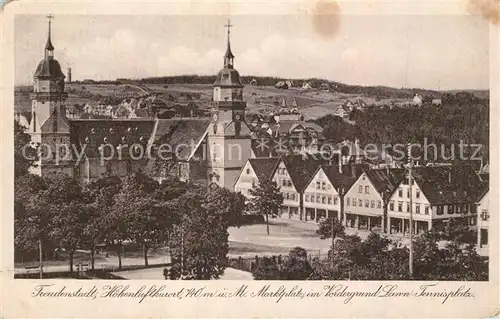 AK / Ansichtskarte Freudenstadt Marktplatz mit Kirche Freudenstadt