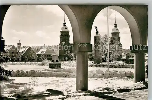 AK / Ansichtskarte Freudenstadt Blick vom Stadthaus auf Marktplatz Freudenstadt