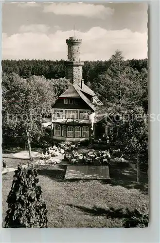 AK / Ansichtskarte Freudenstadt Cafe Restaurant Friedrichshoehe mit Friedrichsturm Freudenstadt