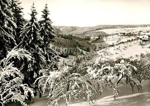 AK / Ansichtskarte Freudenstadt Winterpanorama Schwarzwald Freudenstadt