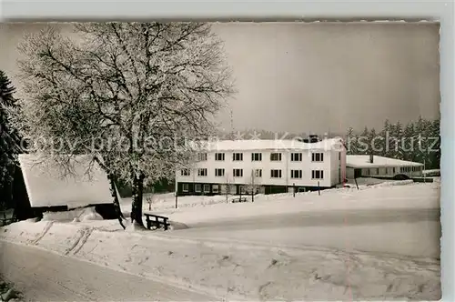 AK / Ansichtskarte Kniebis_Freudenstadt Kindererholungsheim Kohlwald Winterlandschaft Schwarzwald Kniebis_Freudenstadt