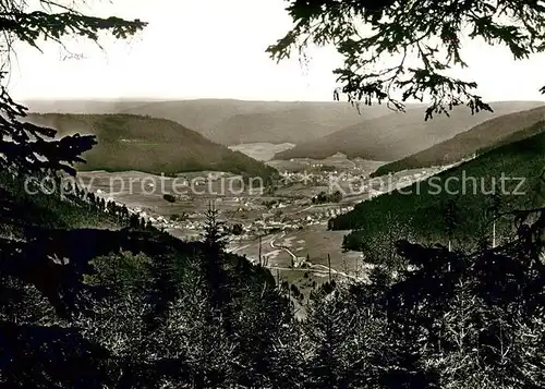 AK / Ansichtskarte Kniebis_Freudenstadt Panorama Blick vom Prof. Endriss Weg ins Murgtal Schwarzwald Kniebis_Freudenstadt