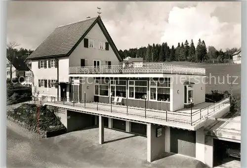 AK / Ansichtskarte Kniebis_Freudenstadt Cafe Hauser mit Haus Lydia Hoehenluftkurort im Schwarzwald Kniebis_Freudenstadt