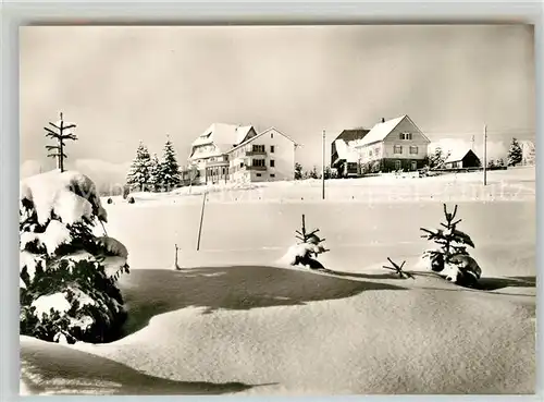 AK / Ansichtskarte Kniebis_Freudenstadt Blinden Kur  und Erholungsheim Winterimpressionen im Schwarzwald Kniebis_Freudenstadt