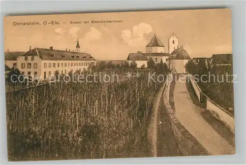 AK / Ansichtskarte Ottmarsheim_Haut Rhin Kloster der Benediktinerinnen Ottmarsheim Haut Rhin