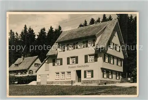 AK / Ansichtskarte Kniebis_Freudenstadt Pension Kniebishoehe im Schwarzwald Kniebis_Freudenstadt