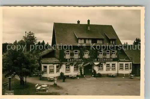 AK / Ansichtskarte Zwieselberg_Freudenstadt Gasthof zum Auerhahn mit Nebenh?usern Chamois B?tten Zwieselberg_Freudenstadt