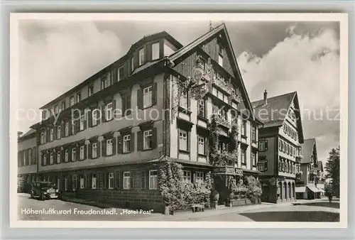 AK / Ansichtskarte Freudenstadt Hotel Post Kurort Wintersportplatz im Schwarzwald Freudenstadt