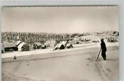 AK / Ansichtskarte Kniebis_Freudenstadt Winterpanorama Kurort Schwarzwald Kniebis_Freudenstadt