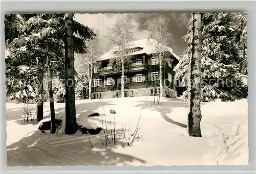 AK / Ansichtskarte Kniebis_Freudenstadt Naturfreundehaus Winterimpressionen im Schwarzwald Kniebis_Freudenstadt