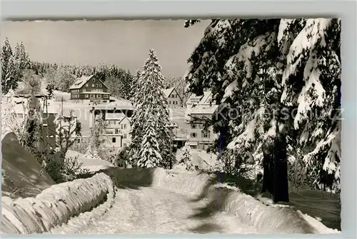 AK / Ansichtskarte Kniebis_Freudenstadt Schullandheim Giessen Winterimpressionen Schwarzwald Kniebis_Freudenstadt