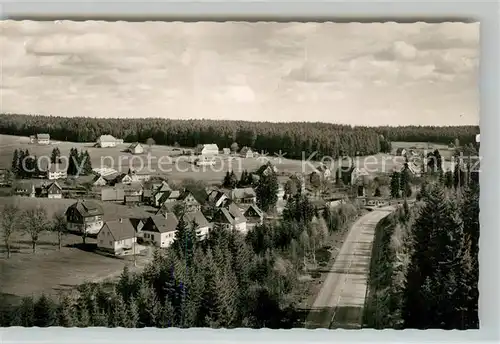 AK / Ansichtskarte Kniebis_Freudenstadt Kurort Wintersportplatz an der Schwarzwaldhochstrasse Fliegeraufnahme Kniebis_Freudenstadt