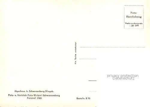 AK / Ansichtskarte Schwarzenberg_Erzgebirge Jaegerhaus Schwarzenberg Erzgebirge