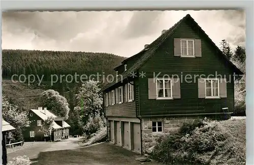 AK / Ansichtskarte Hinterlangenbach_Baiersbronn Forsthaus Gasthaus zum Auerhahn Murgtal Schwarzwald Hinterlangenbach