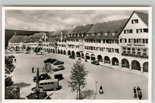 AK / Ansichtskarte Freudenstadt Marktplatz Cafe Rebstock Kurort im Schwarzwald Freudenstadt