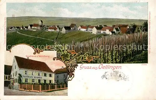 AK / Ansichtskarte oetlingen_Weil_Rhein Gasthaus Weinberg oetlingen_Weil_Rhein