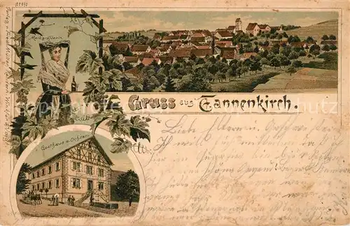 AK / Ansichtskarte Tannenkirch_Baden Tracht Gasthaus zum Ochsen Tannenkirch_Baden