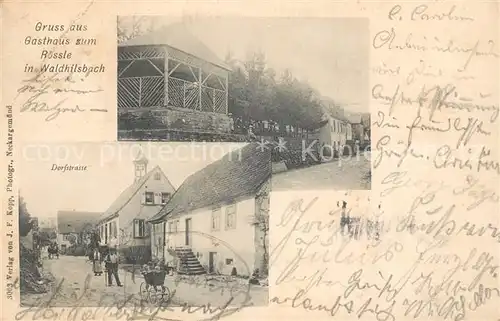 AK / Ansichtskarte Waldhilsbach Gasthaus zum Roessle  Waldhilsbach