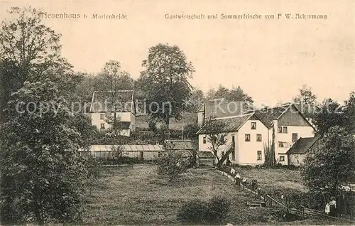 AK / Ansichtskarte Neuenhaus_Marienheide Gastwirtschaft von F. W. Ackermann 