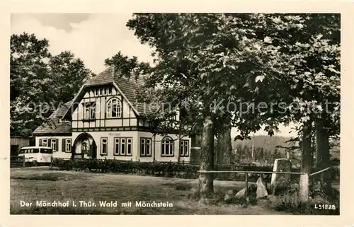 AK / Ansichtskarte Elgersburg Moenchhof Wald im Moenchstein Elgersburg