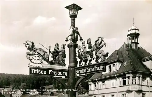 AK / Ansichtskarte Lenzkirch Wegweiser Lenzkirch