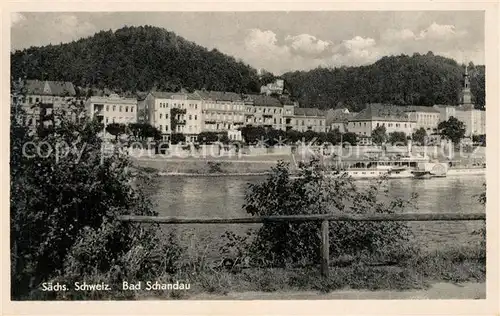 AK / Ansichtskarte Bad_Schandau Elbpartie Bad_Schandau