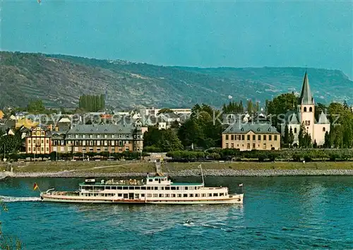 AK / Ansichtskarte Motorschiffe Wiesbaden Unkel am Rhein Motorschiffe