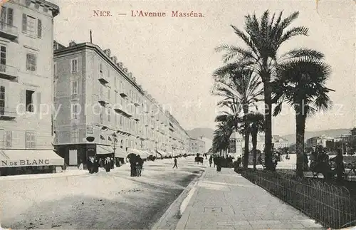 AK / Ansichtskarte Nice_Alpes_Maritimes Avenue Massena Nice_Alpes_Maritimes