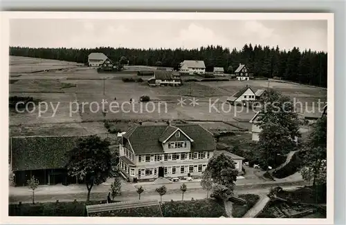 AK / Ansichtskarte Kniebis_Freudenstadt Gasthof Pension Ochsen Fliegeraufnahme Kniebis_Freudenstadt