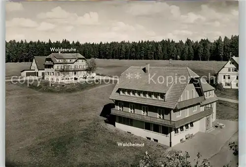 AK / Ansichtskarte Kniebis_Freudenstadt Pension Waldheimat Hotel Waldesruhe Kurort im Schwarzwald Kniebis_Freudenstadt