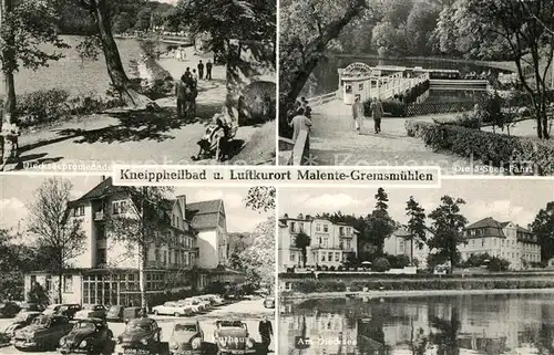 AK / Ansichtskarte Malente Gremsmuehlen Kneippheilbad Dieckseepromenade Kurhaus Malente Gremsmuehlen