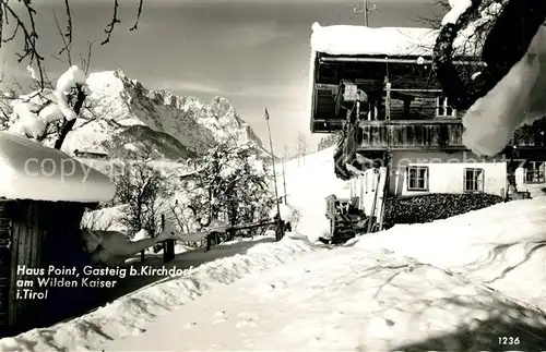 AK / Ansichtskarte Gasteig_Kirchdorf Haus Point am Wilden Kaiser Gasteig_Kirchdorf