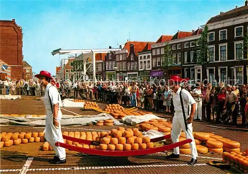 AK / Ansichtskarte Kaese_Kaeserei Alkmaar Kaesemarkt  Kaese Kaeserei