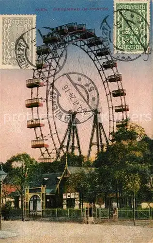 AK / Ansichtskarte Wien Riesenrad im Prater Wien