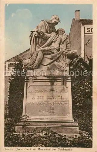 AK / Ansichtskarte Fumel Monument des Combattants Kriegerdenkmal Fumel