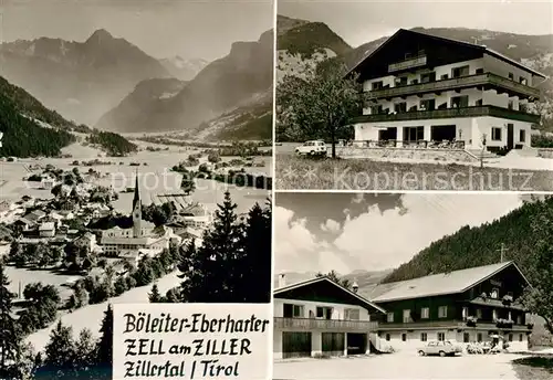 AK / Ansichtskarte Zell_Ziller_Tirol Panorama Boeleiter Eberharter Gasthaus Zell_Ziller_Tirol