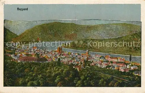 AK / Ansichtskarte Boppard_Rhein Panorama Boppard Rhein