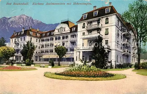 AK / Ansichtskarte Bad_Reichenhall Kurhaus Axelmannstein mit Hochstaufen Chiemgauer Alpen Bad_Reichenhall