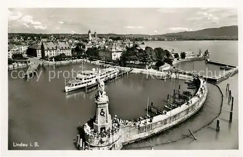 AK / Ansichtskarte Motorschiffe Lindau Bodensee Hafen  Motorschiffe