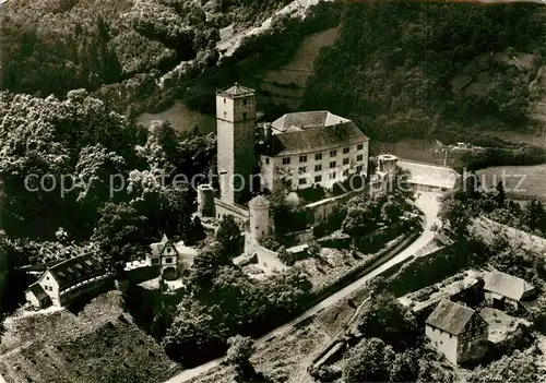 AK / Ansichtskarte Neckarmuehlbach Fliegeraufnahme Burg Guttenberg Neckarmuehlbach