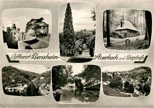 AK / Ansichtskarte Bensheim_Auerbach_Bergstrasse Burgruine  Bensheim_Auerbach