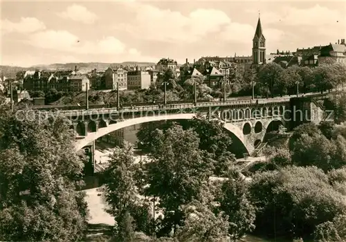 AK / Ansichtskarte Plauen_Vogtland Friedrich Ebert Bruecke Plauen_Vogtland