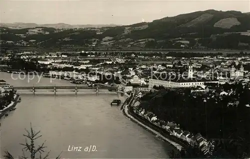 AK / Ansichtskarte Linz_Donau Stadtpanorama Linz_Donau