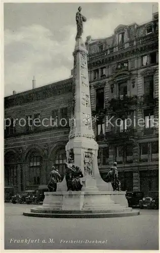 AK / Ansichtskarte Frankfurt_Main Freiheitsdenkmal Frankfurt Main