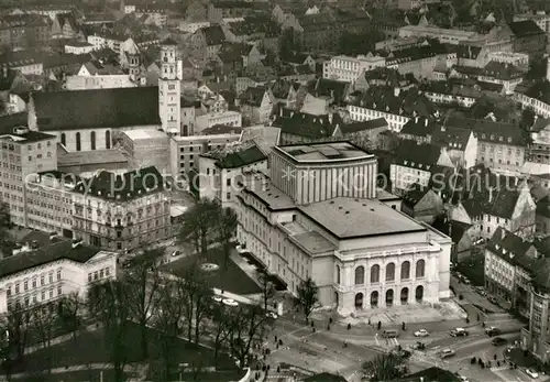 AK / Ansichtskarte Augsburg Stadttheater Fliegeraufnahme Augsburg