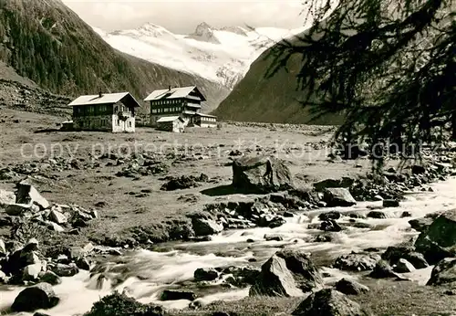 AK / Ansichtskarte Habachtal Gasthof Alpenrose mit Habachkees und Schwarzkopf Habachtal