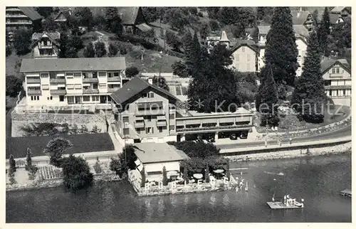 AK / Ansichtskarte Weggis_Vierwaldstaettersee Hotel Buehlegg Fliegeraufnahme Weggis_Vierwaldstaettersee