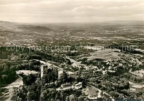 AK / Ansichtskarte Buehl_Baden Fliegeraufnahme Burg Windeck Buehl_Baden